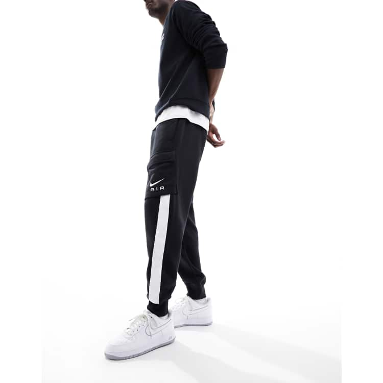 Nike Swoosh Air cargo joggers in black ASOS