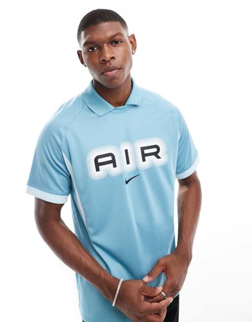 Nike Swoosh Air football jersey in light blue ASOS