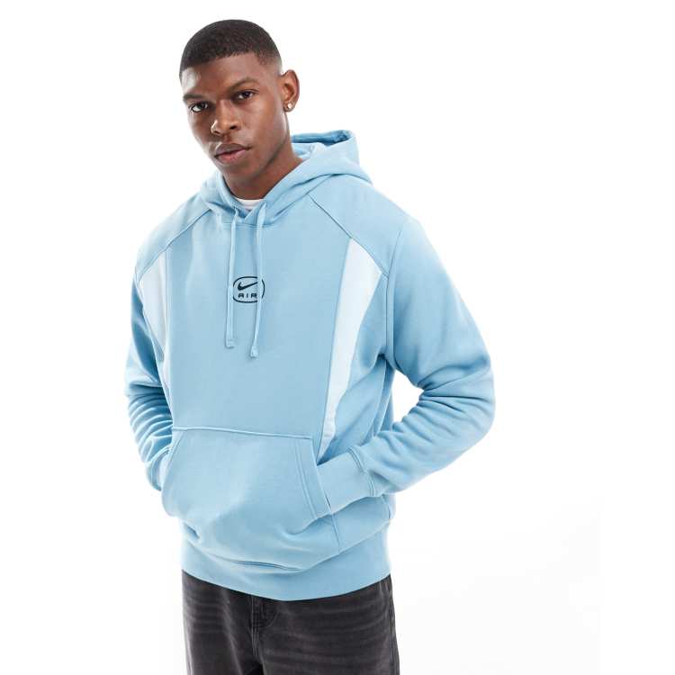 Nike Swoosh Air hoodie in light blue ASOS