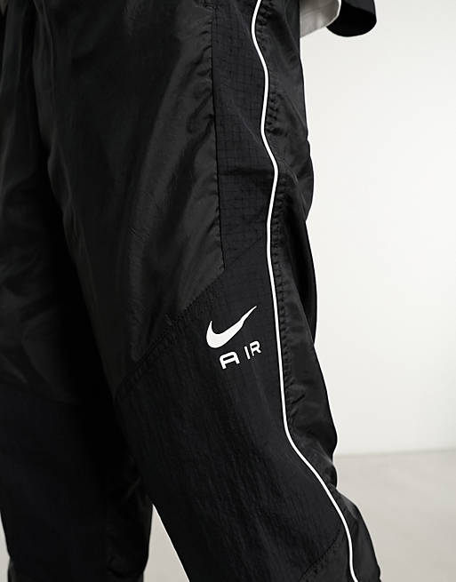 Nike Swoosh Air woven joggers in black