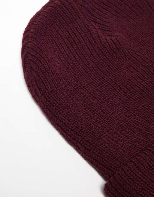 Nike Swoosh beanie in burgundy | ASOS