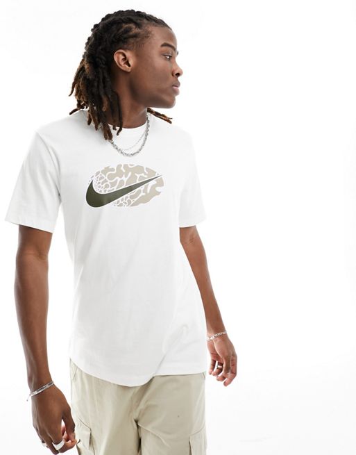 Nike – Swoosh – Biały T-shirt z logo