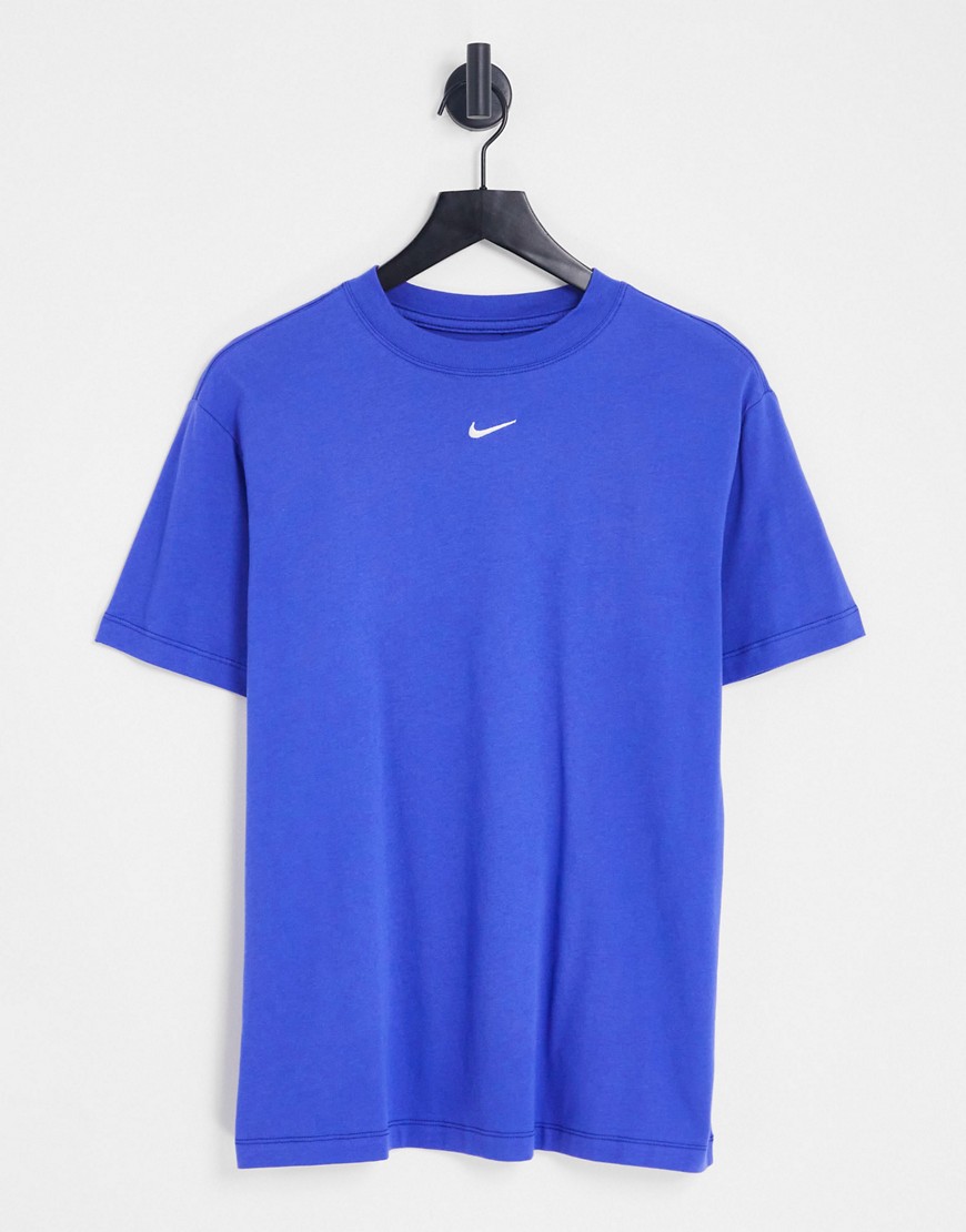Nike Swoosh boyfriend t-shirt in blue