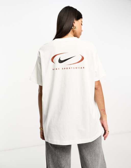 Nike Longline T-Shirt With Floral Logo