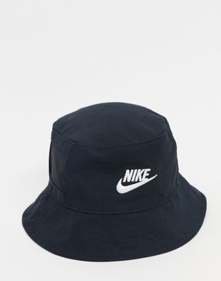 Nike Swoosh bucket hat in black | ASOS