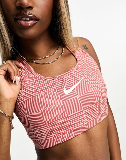 Nike Training Dri-FIT Alpha bra in gray