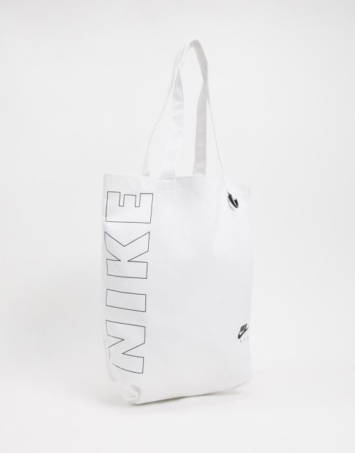 Nike swoosh canvas tote bag in white | ASOS