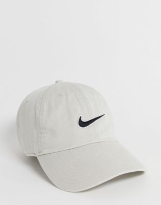 Nike swoosh cap in beige | ASOS