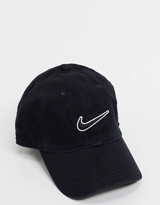  Nike Swoosh Cap In Black 