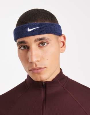 Nike Running Nike Swoosh Classic headband in navy
