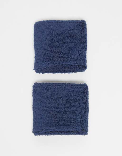 Nike Swoosh Classic wristbands 2 pack in navy, 3 of 3