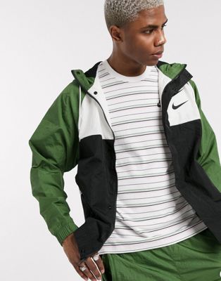 Nike Swoosh color block zip-through 
