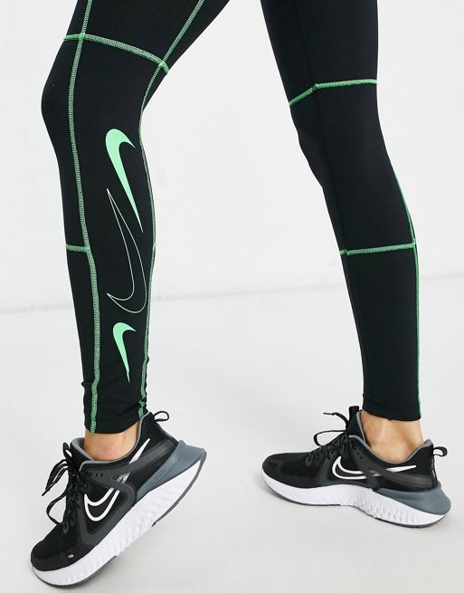 Nike heritage contrast black and white side panel leggings, ASOS