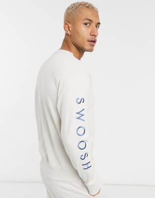 Nike Swoosh crew neck sweatshirt in off white ASOS