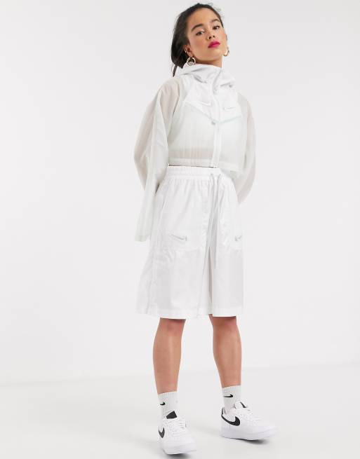 Nike swoosh hot sale crop jacket