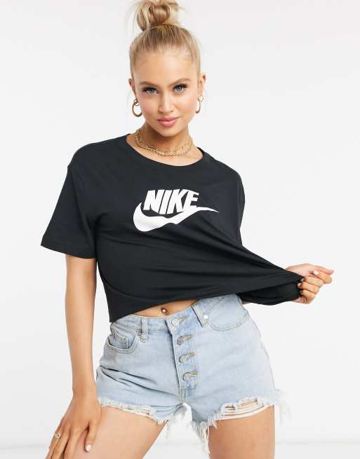 Nike t shirt crop sale