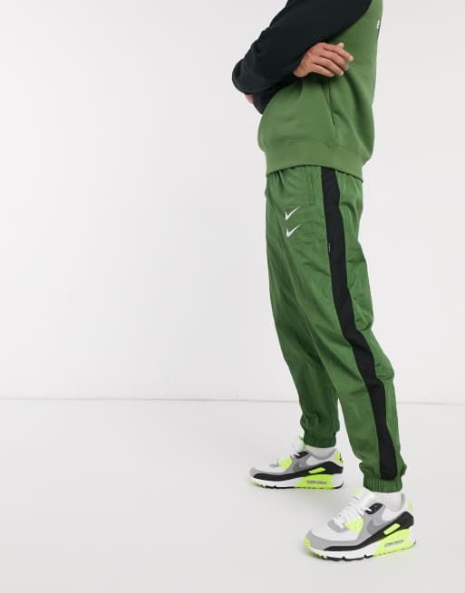 Nike swoosh cuffed online joggers