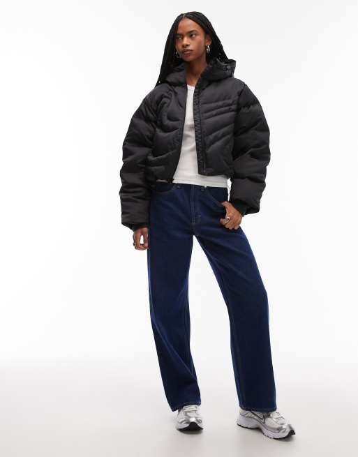 Nike Swoosh down puffer in black, 4 of 4
