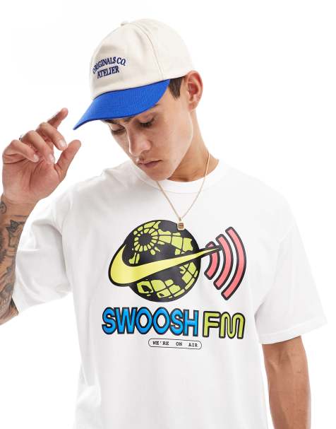 Nike Swoosh FM graphic t-shirt in white - view 1