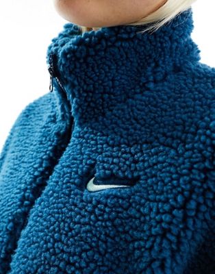 Nike Swoosh full zip jacket in blue