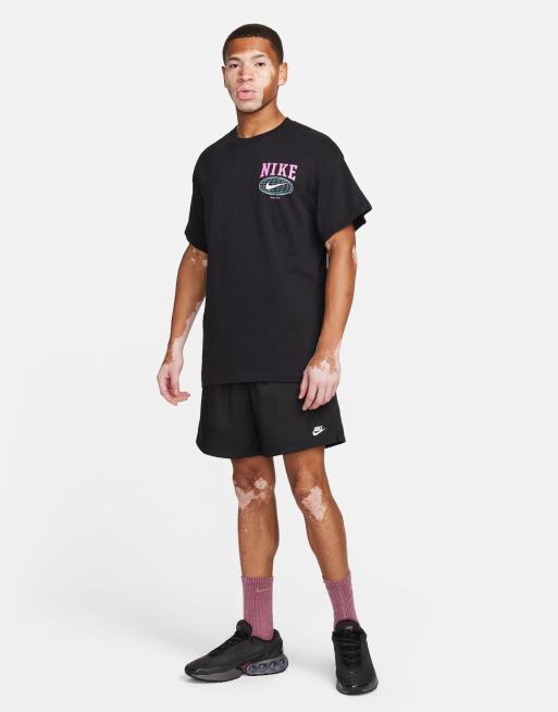 Nike Swoosh graphic backprint t-shirt in black | ASOS