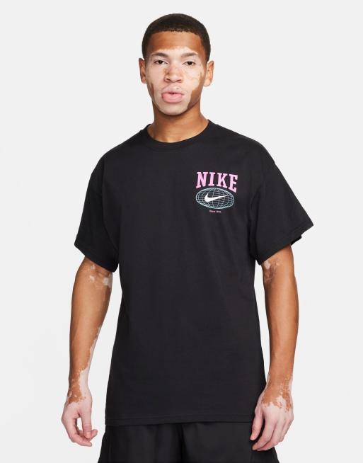 国内発【NIKE】BACK GRAPHIC PK5 S/S TEE Nike Swoosh graphic backprint t-shirt in black | ASOS
