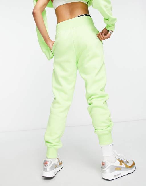 Lime green nike sales jogging suit