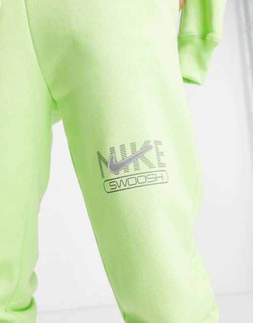 Lime green 2025 nike jogging suit