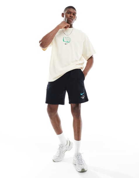 Nike Swoosh graphic shorts in black - view 1
