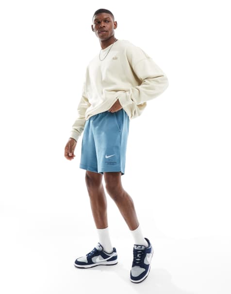 Nike Swoosh graphic shorts in blue  - view 1