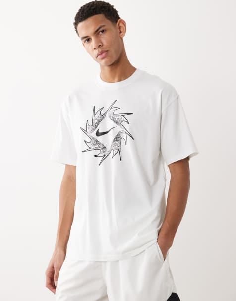 Nike Swoosh graphic t-shirt in white
