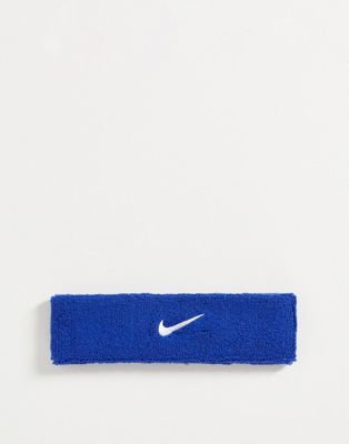 Nike Swoosh headband in blue