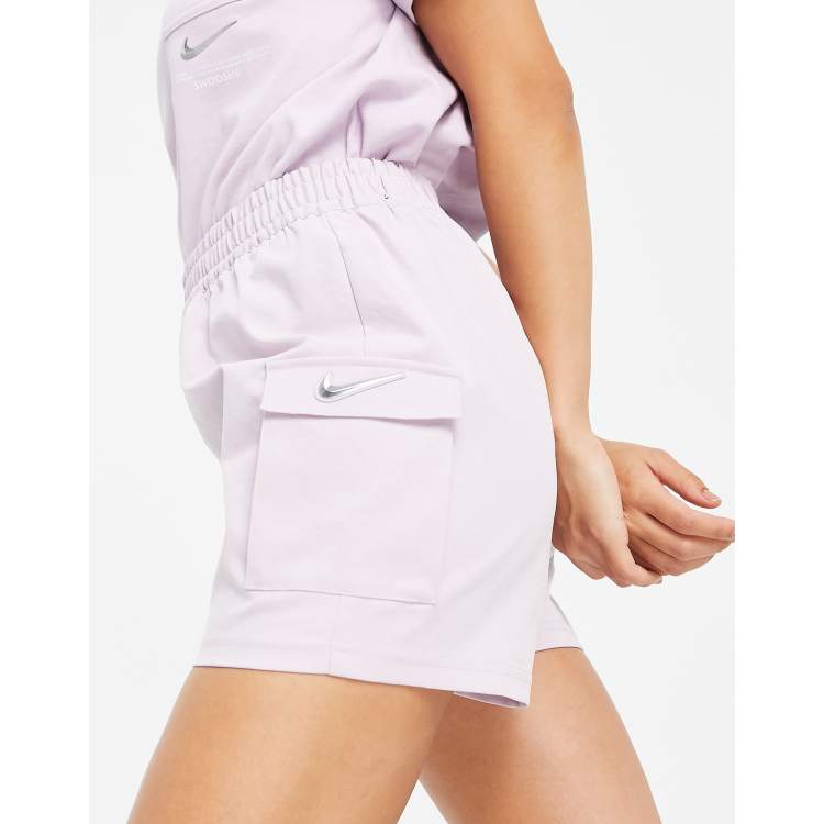 Nike woven clearance logo shorts lilac