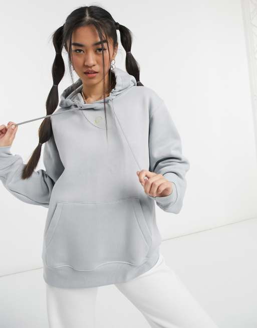 Nike tick hoodie grey hot sale