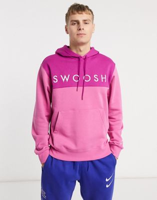 nike swoosh hoodie sweatshirt lilac