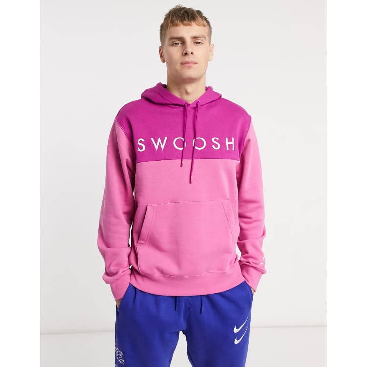 Nike Swoosh hoodie in purple ASOS