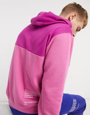 nike swoosh hoodie purple