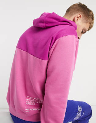 purple nike swoosh hoodie