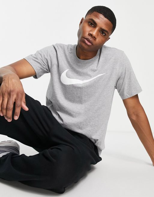 Nike Swoosh Icon t-shirt in grey | ASOS