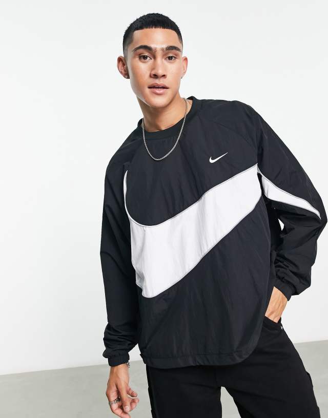 Nike Swoosh jacket in black