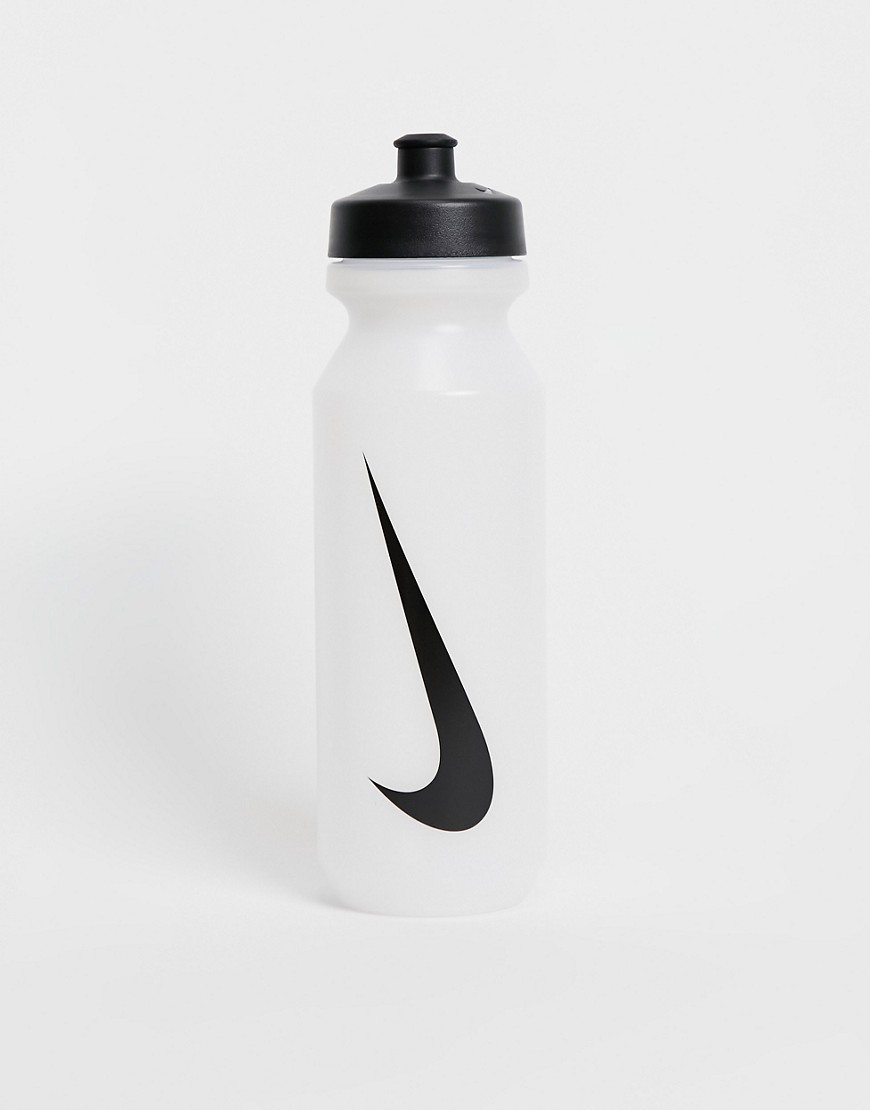 Nike Swoosh large water bottle in clear 946ml