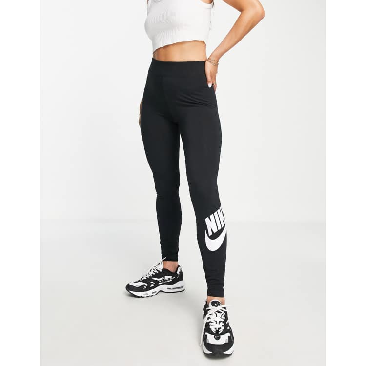 Nike Swoosh leggings in black