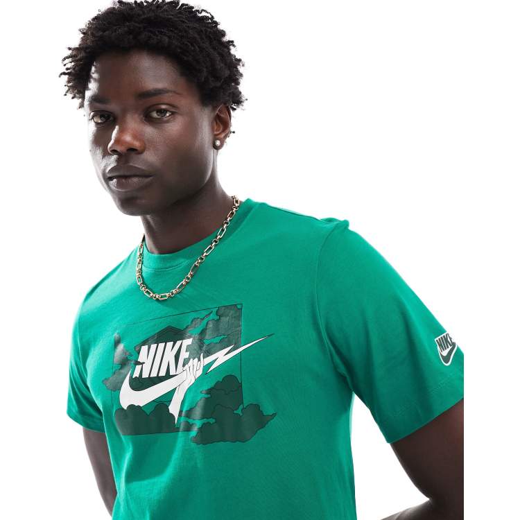 Green nike t shirt hotsell