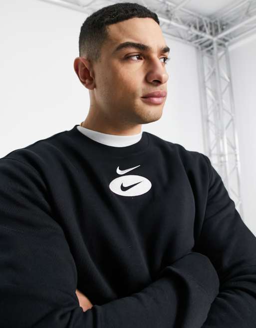 Black nike cheap tick sweatshirt