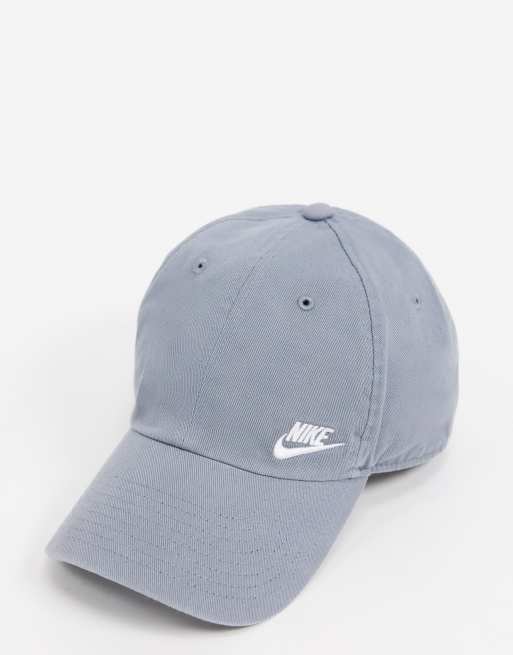 Nike Swoosh Logo Cap In Grey Asos