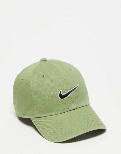 Nike swoosh logo cap in khaki | ASOS