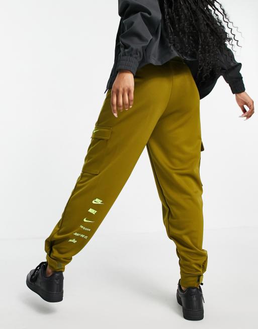 Nike Swoosh Logo Combat Trousers in olive ASOS