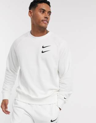 Nike Swoosh logo crew neck sweat in 