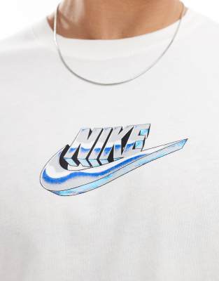 NIKE - NIKE SWOOSH/ USA Tee / SHORT SETUP【M】 2007) Nike Large Swoosh USA Sportswear Graphic Blue T-Shirt