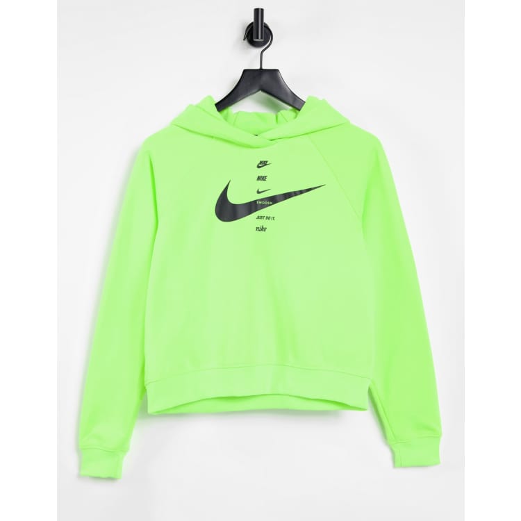 Lime green and black nike clearance hoodie